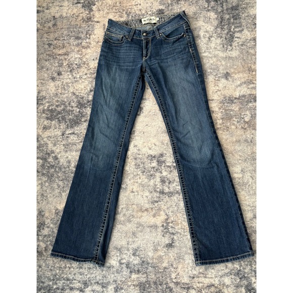 Ariat Denim - Ariat Real Denim Bootcut Blue Jeans Womens Size 29L Ranch Rodeo Cowgirl Western